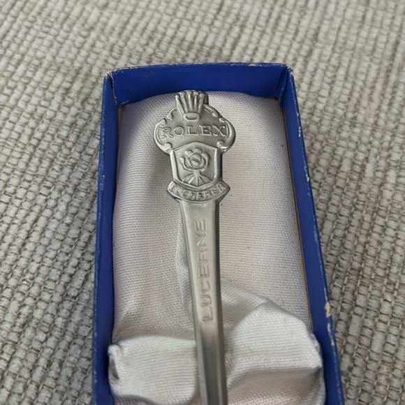 Rare VINTAGE Souvenir Spoon,4.25"CB 6.9M SILVER,ROLEX-LUCERNE,SWITZERLAND - Picture 2 of 7